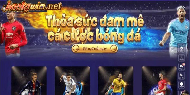 Cá Cược Thể Thao Luckywin – Nơi Quy Tụ Những Trận Cầu Đỉnh Cao Tổng hợp hàng trăm trận đấu mỗi ngày
