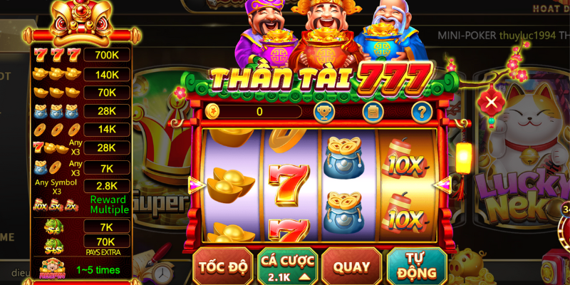 Thần Tài 777 LuckyWin – Chơi Cực Hay Rinh Ngay Thưởng Lớn Đặc điểm thần tài 777 luckywin