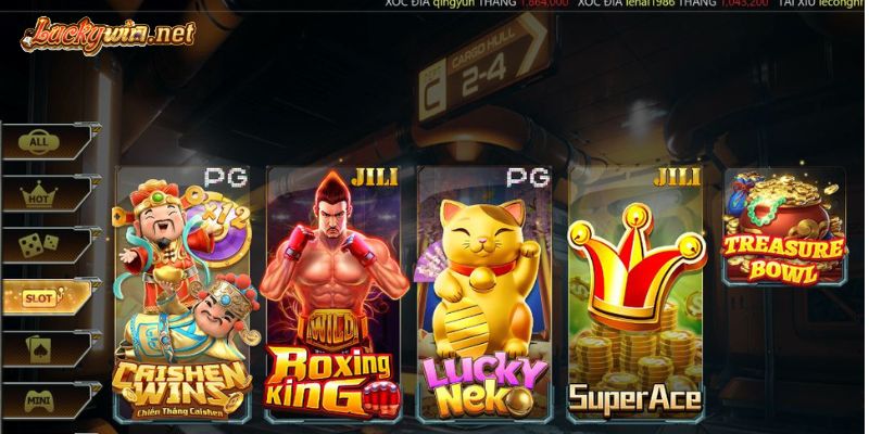 Hướng dẫn tham gia Treasure Bowl tại Luckywin Chọn mục slot game -> Treasure Bowl